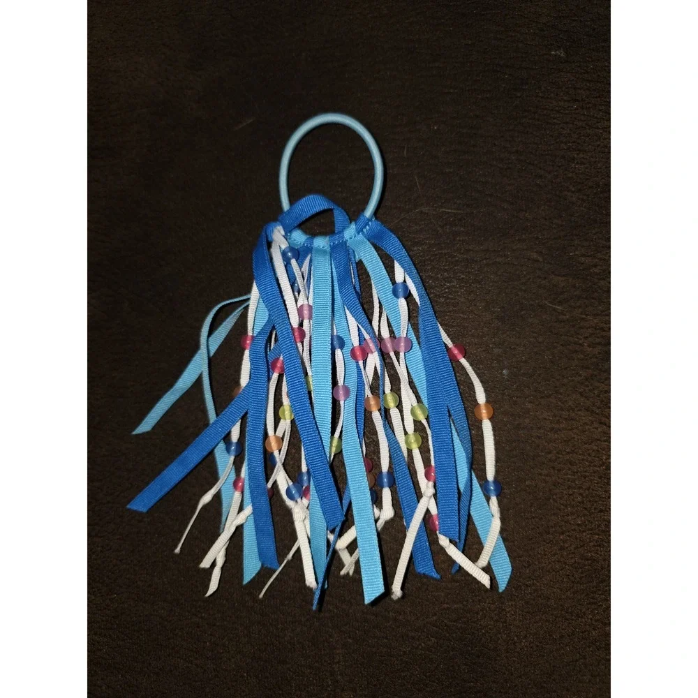 Gymboree rainbow cabana hair‎ accessories ponytail holder and clip